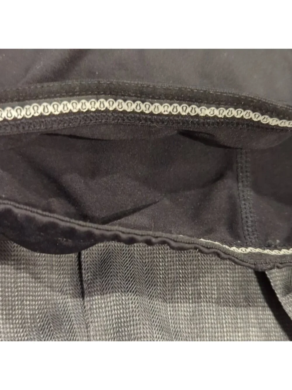 Lululemon Run: Pace Setter Skirt Heathered deep coal and black and indigo